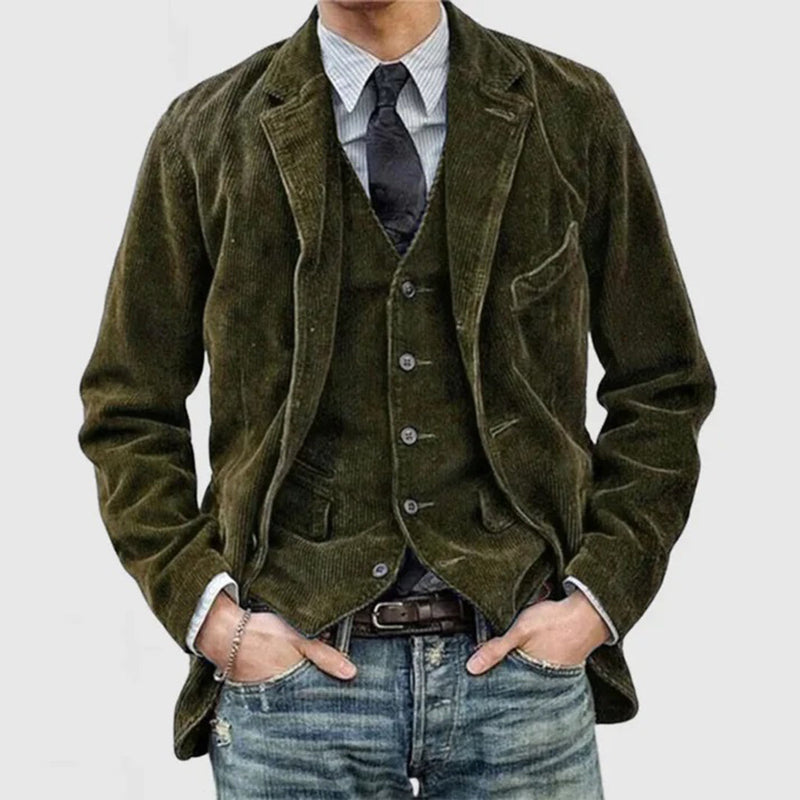 Elegante Kordjacke für Männer