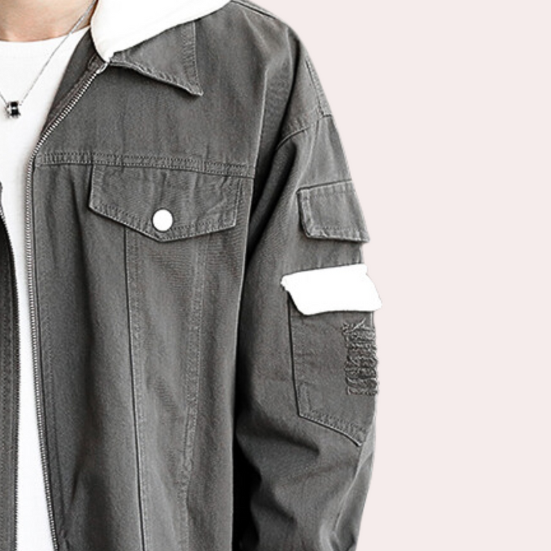 Stylischer und bequemer Denim-Kapuzenpullover