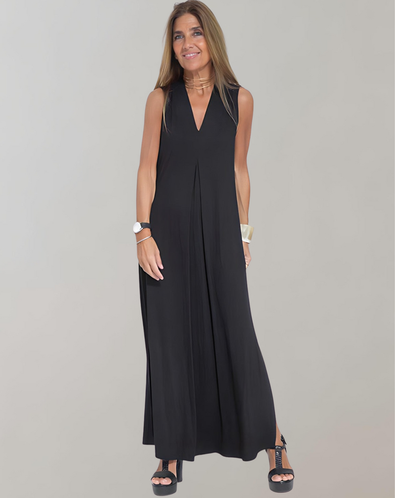 Kuscheliges - Schlankmachendes Kleid mit V-Ausschnitt für dich