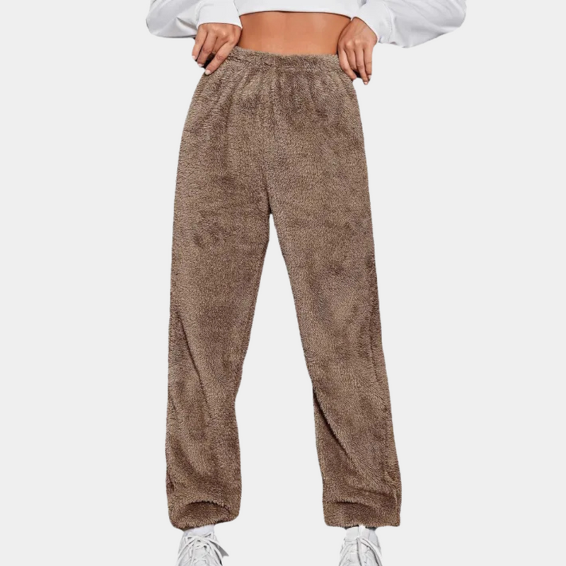 Weiche Plüsch-Loungebrocken für Damen im Trend