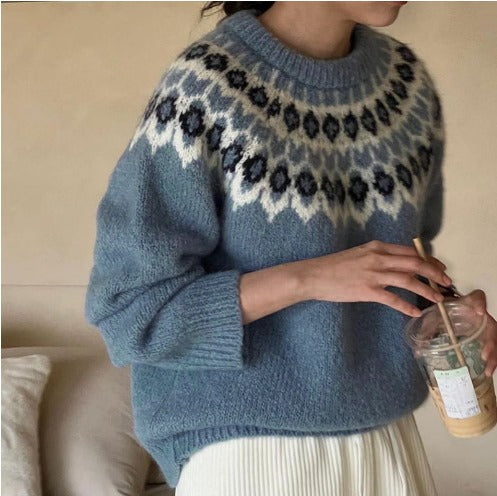 Juliet – Stilvoller Jacquard-Pullover