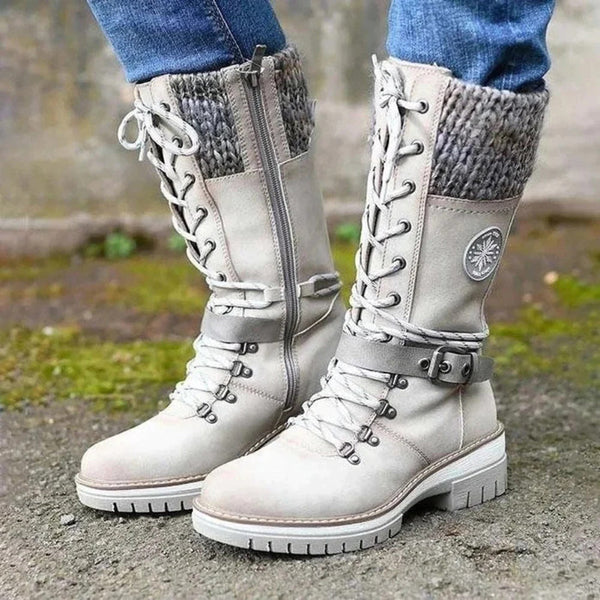Elegante und bequeme lachsfarbene Stiefel für jeden Anlass