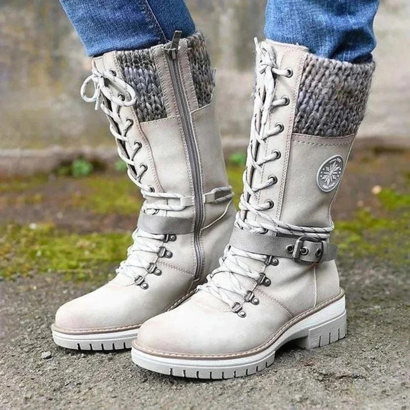Elegante und bequeme lachsfarbene Stiefel für jeden Anlass