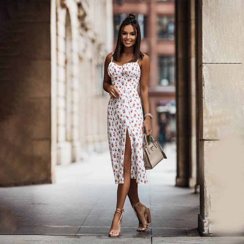 Elegantes Maxi-Kleid mit verführerischem Split für jeden Anlass