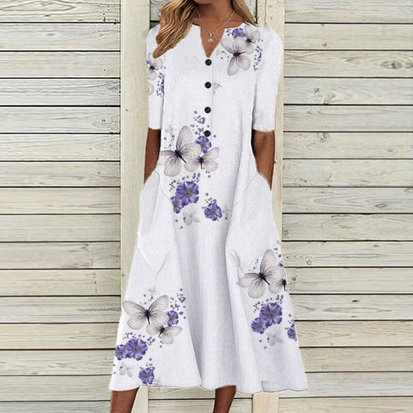 Elegantes Blumen-Kleid für Komfort und Stil