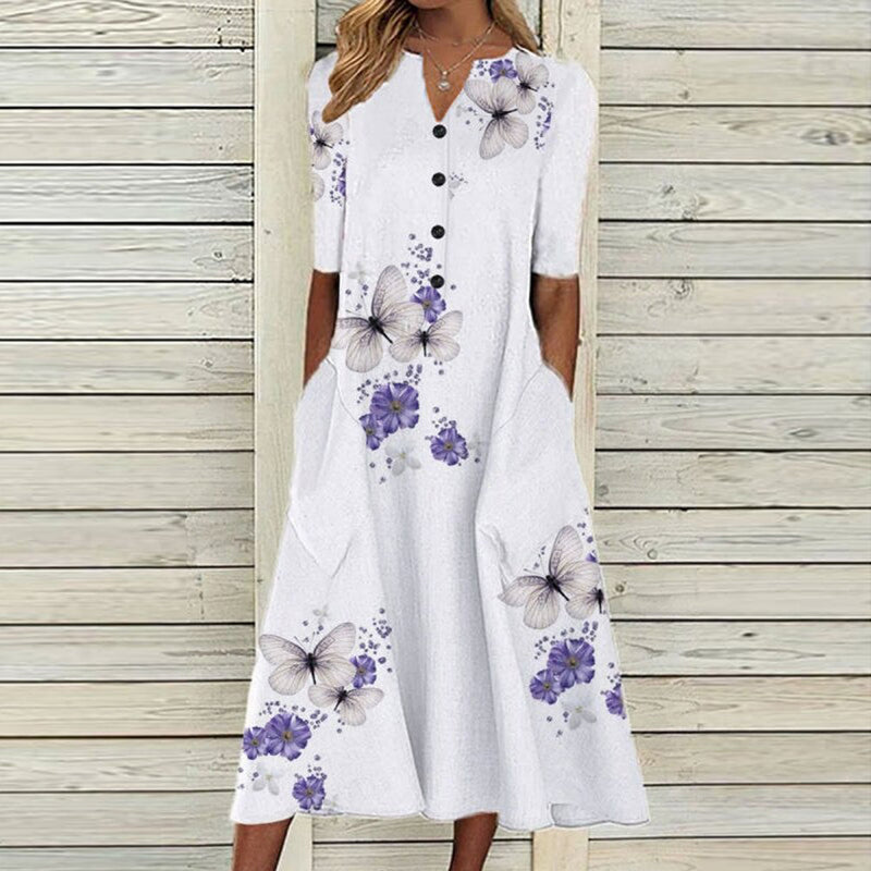 Elegantes Blumen-Kleid für Komfort und Stil