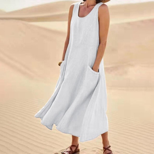 Weiches - Sommer Taschenkleid für dich