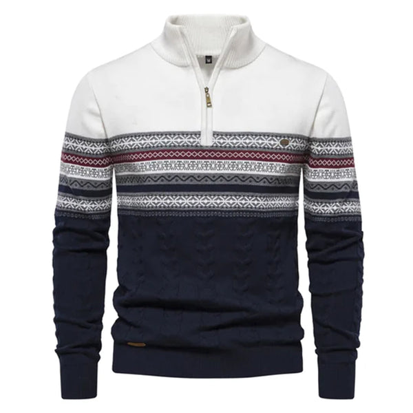 Elegante Männerpullover mit ethnischem Muster