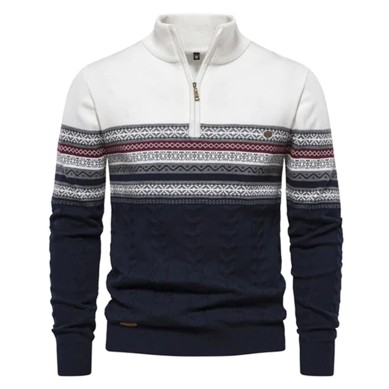 Elegante Männerpullover mit ethnischem Muster
