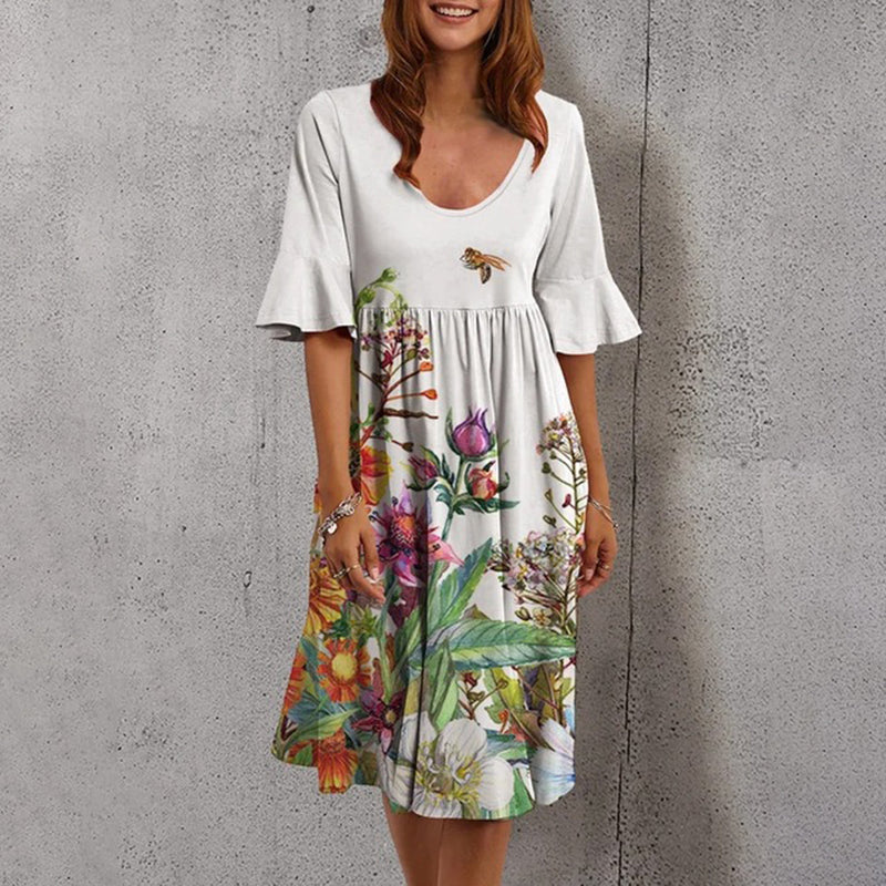 Elegante Blümchen Kleid für stilvolle Anlässe