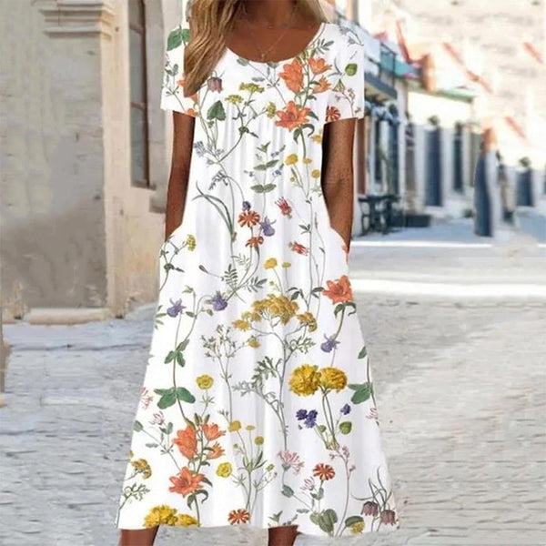 Elegantes Blumen-Kleid für stilbewusste Frauen
