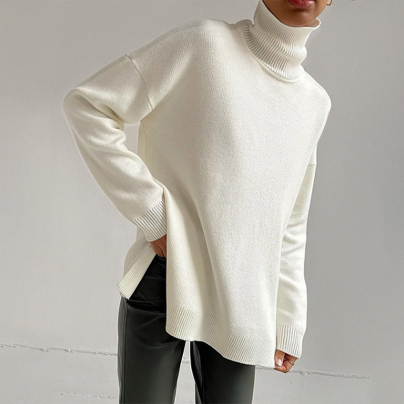 Alya - Modischer Pullover mit Seitenschlitzen