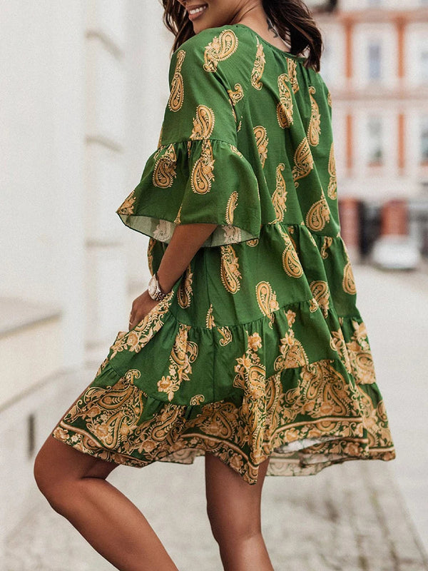 Schönes Heidi -Bohème Mini Kleid für Mädchen