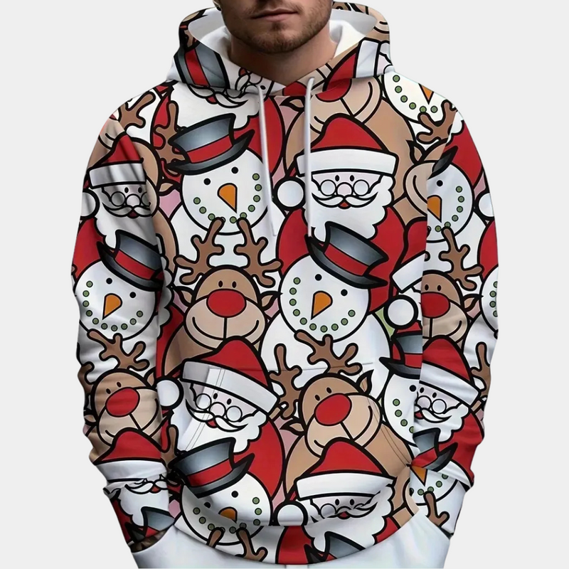 Eleganter warmer Hoodie für Männer