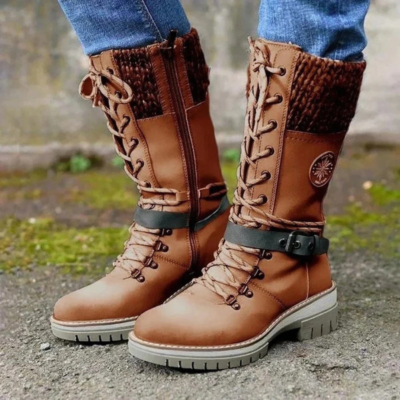 Elegante und bequeme lachsfarbene Stiefel für jeden Anlass