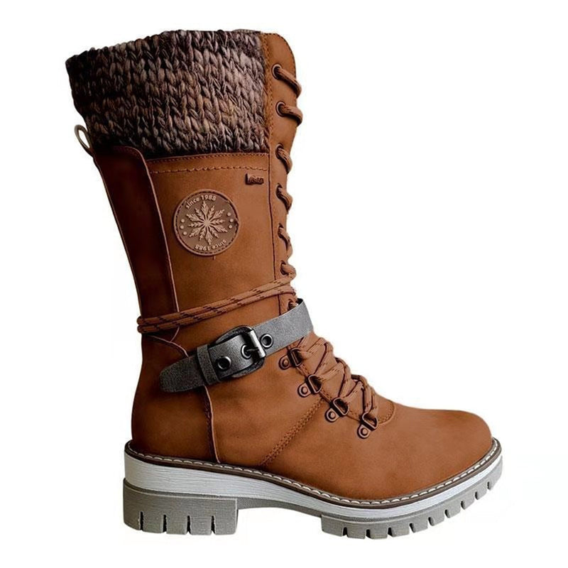 Elegante und bequeme lachsfarbene Stiefel für jeden Anlass
