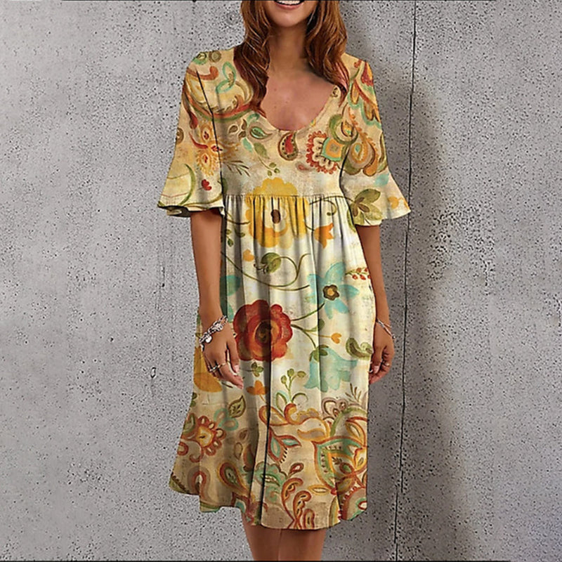 Elegante Blümchen Kleid für stilvolle Anlässe