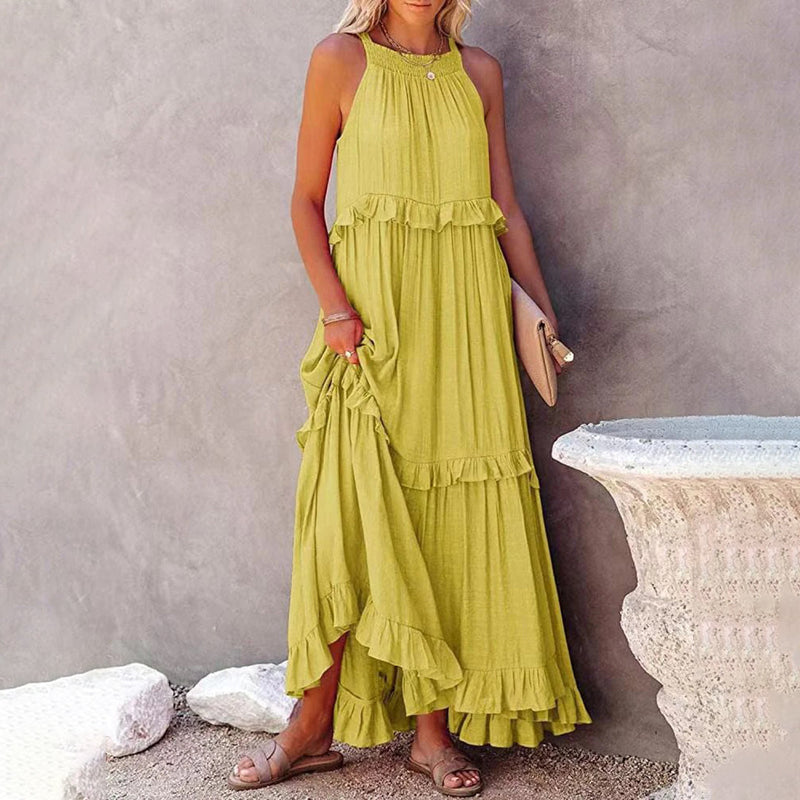 Elegante lange Kleid für jeden Anlass und Komfort