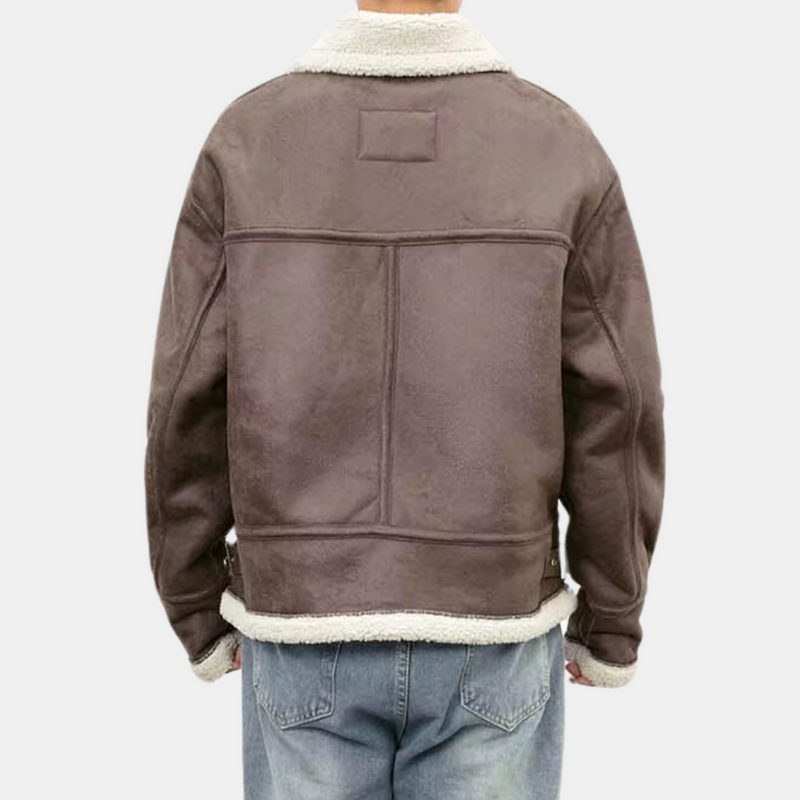 Elegante Herrenjacke in Schwarz und Braun