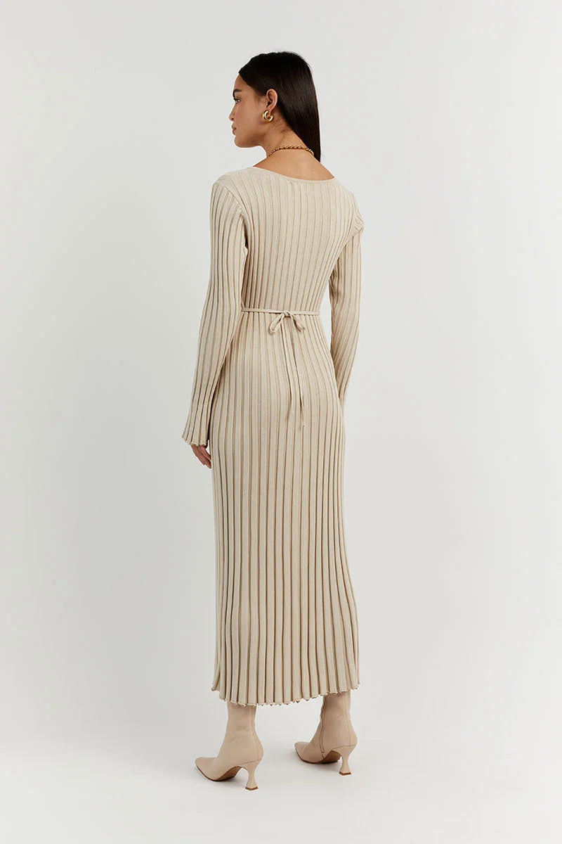Stilvolles Midikleid mit langen Ärmeln