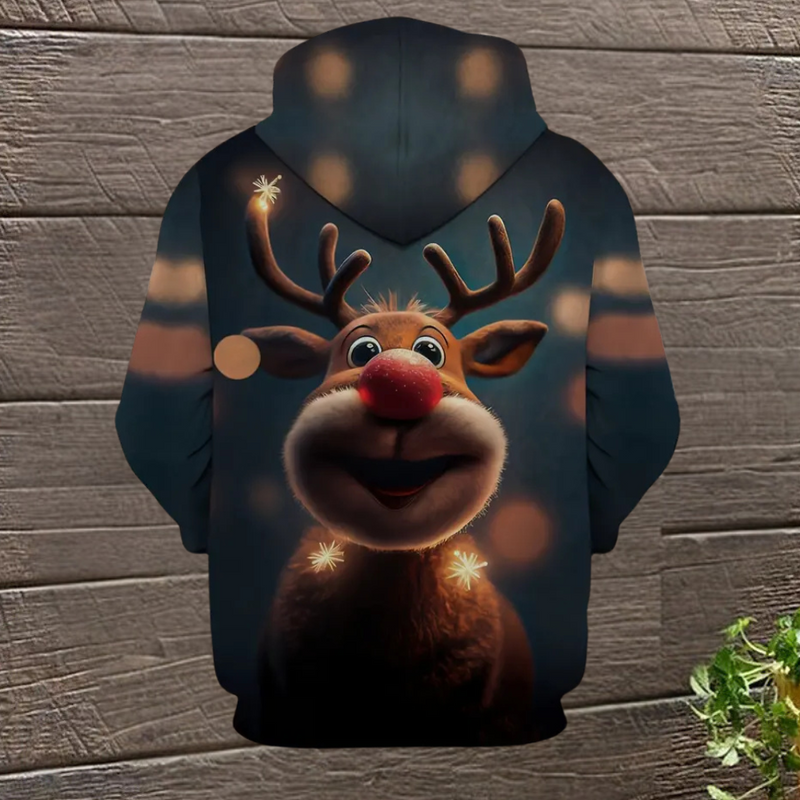 Elegante warme Weihnachts-Hoodie für Herren