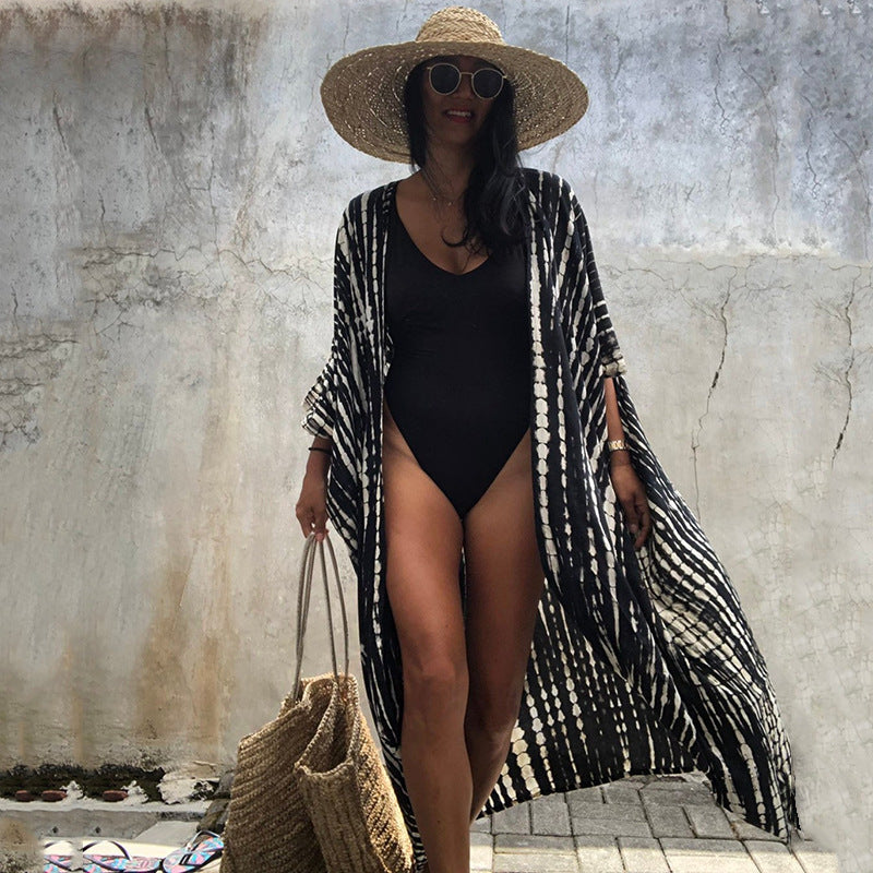 Elegantes | Glamouröse Sonnenschutz Resort Strandkleid Cover Up für dich
