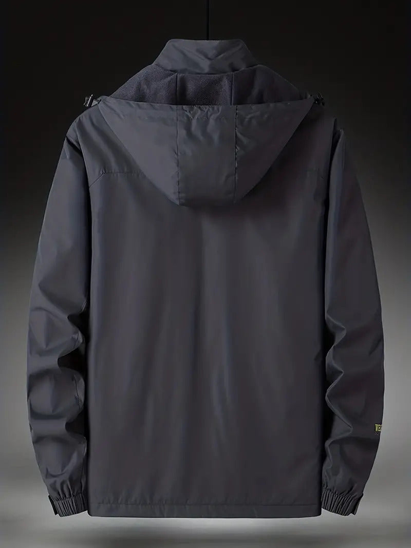Wasserfester Stil-Jacke mit Kapuze