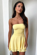 Elegantes Heidi -Strapless Miniröhrenkleid für Frauen