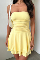 Elegantes Heidi -Strapless Miniröhrenkleid für Frauen