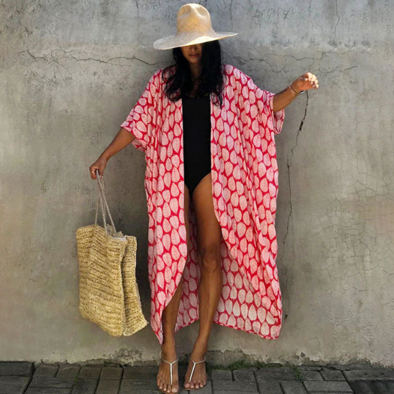 Elegantes | Glamouröse Sonnenschutz Resort Strandkleid Cover Up für dich