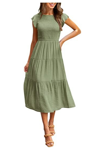 Sonja - Kleid mit Knöpfen und Zierleiste mit Stickerei in Schleife