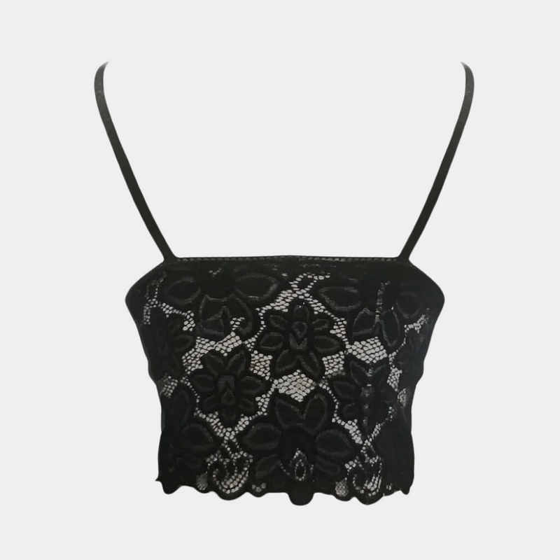 Modisches Damen-Top aus floraler Spitze