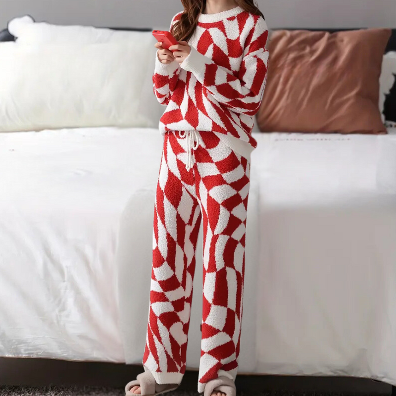 Gisela - Modernes Winter-Pyjama-Set für Damen