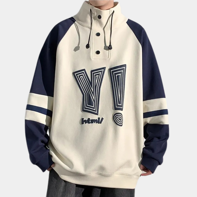 Elegante Herrenpullover mit Stehkragen