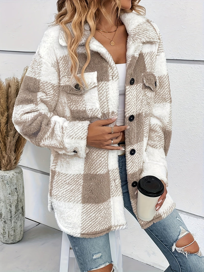 Weiche Teddyjacke für kalte Tage