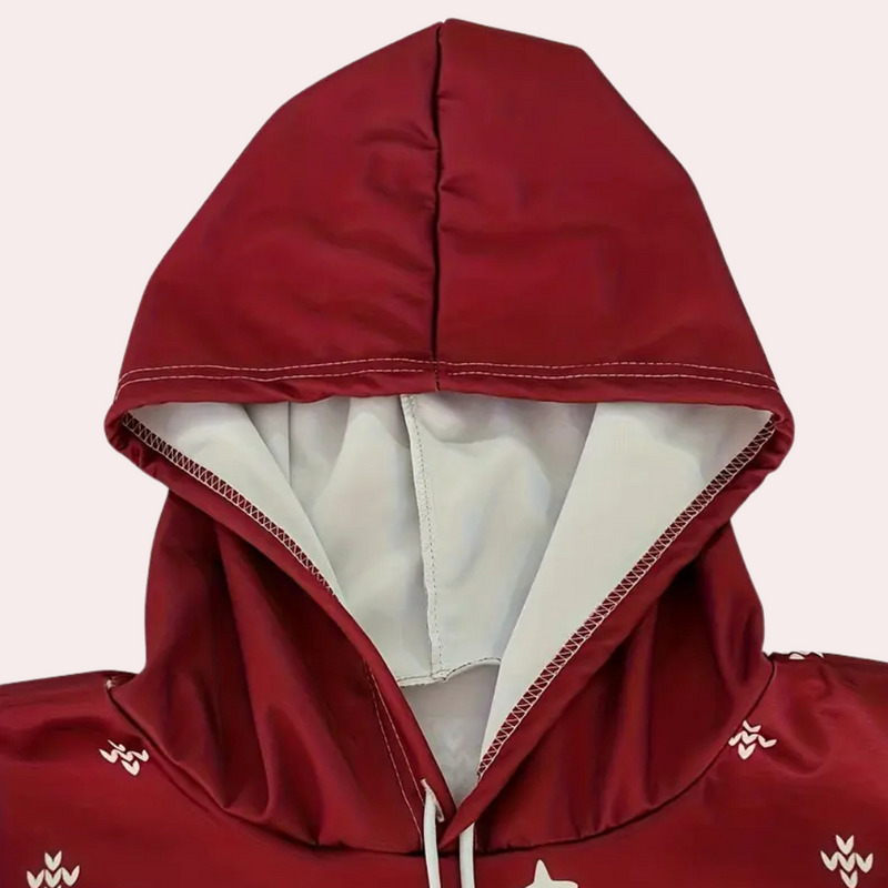 Kuscheliger Festtagskapuzenpullover für Männer