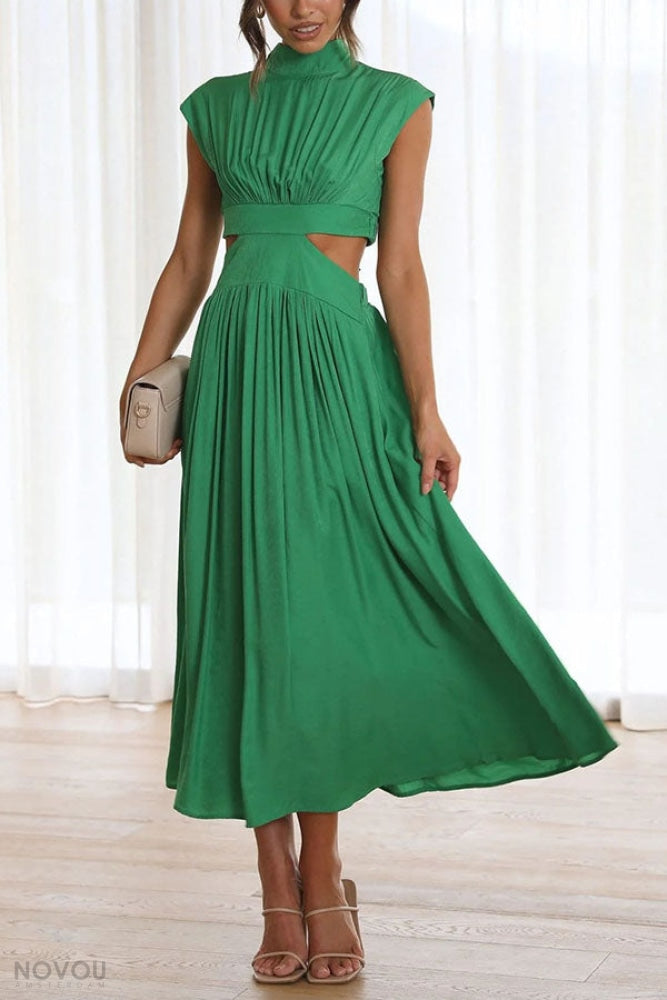 Midikleid mit Ausschnitt