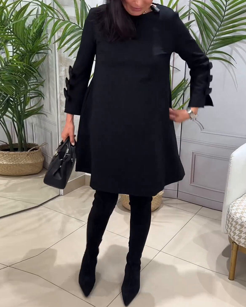 Kuscheliges | Casual Kleid mit langen Ärmeln für dich