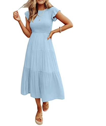 Sonja - Kleid mit Knöpfen und Zierleiste mit Stickerei in Schleife