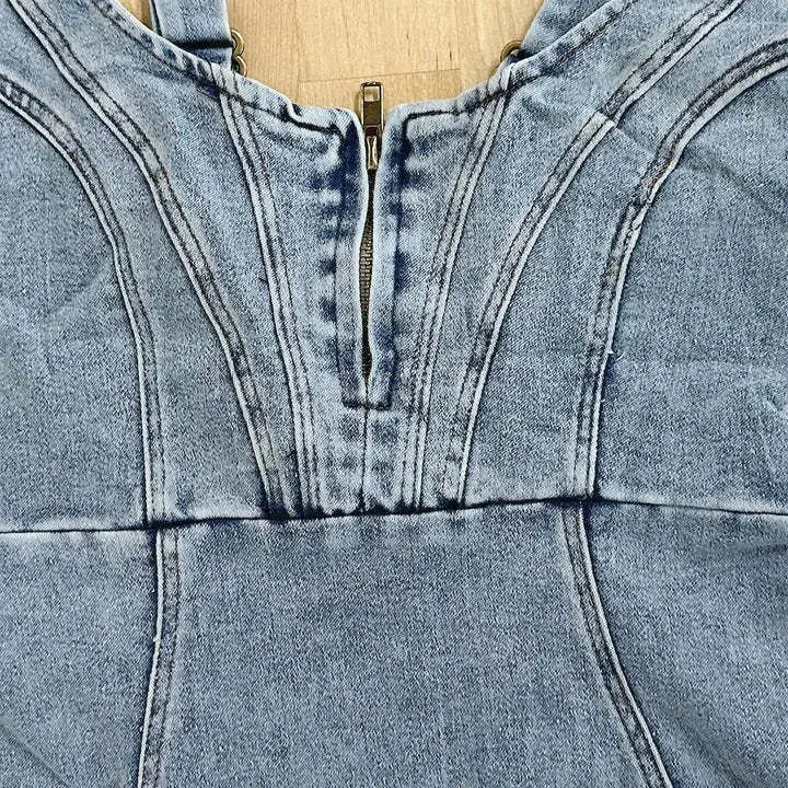 Warmes | Jeanskleid mit verstellbaren Trägern - stilvoll & bequem für jeden Anlass für dich