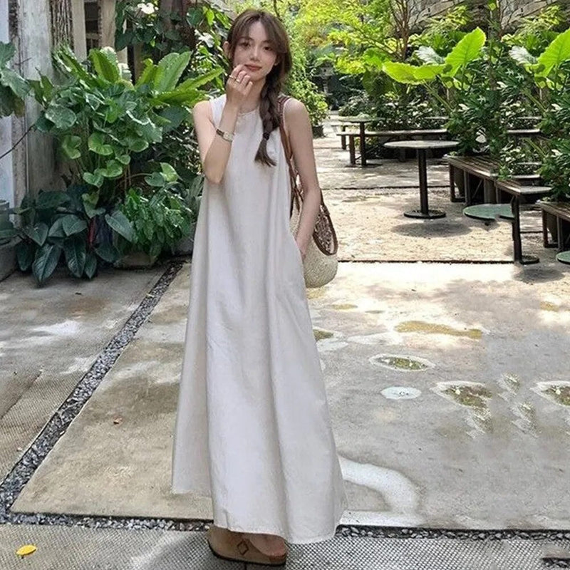 Leichtes - Ärmelloses Camisole Westenkleid für dich