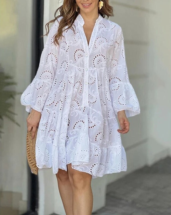 Leichtes - Kleid Mit Ausgehöhlten Mustern für dich