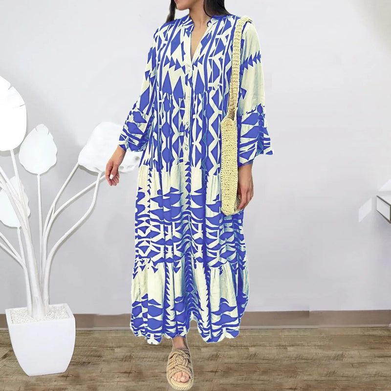 Kuscheliges - Langes Lockeres Boho Kleid für dich