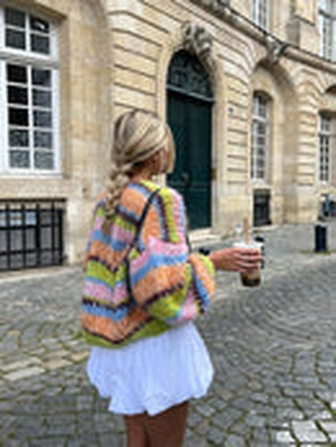 Elegante und warme Strickjacke