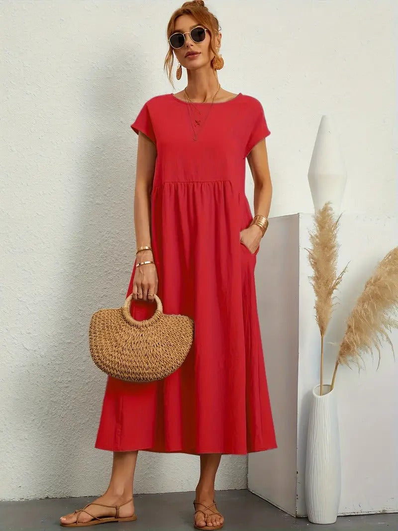 Bequemes - Kleid mit Taschen für dich