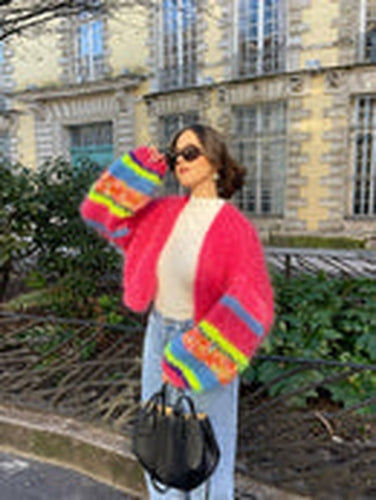 Elegante und warme Strickjacke