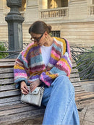 Elegante und warme Strickjacke