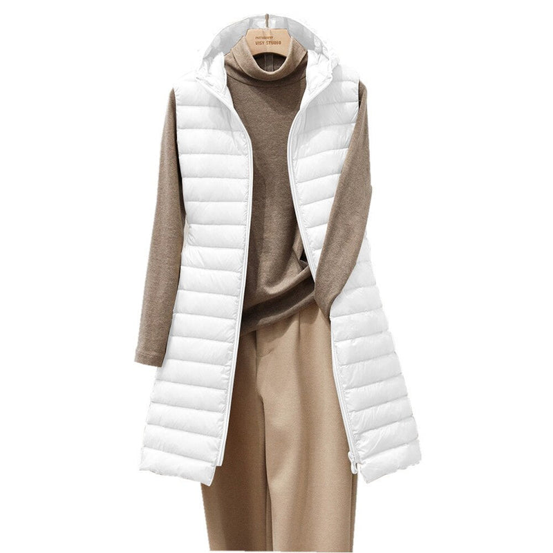 Elegante und warme Jacke mit Kapuze