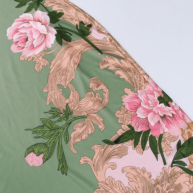 Elegantes Maxikleid mit Rosa Blumenmuster
