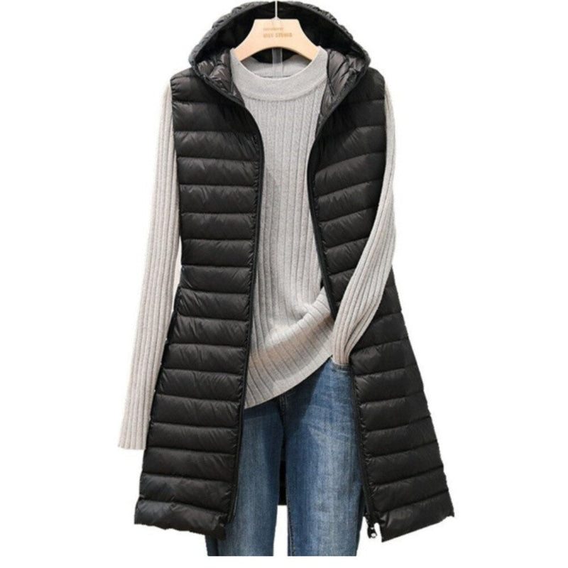 Elegante und warme Jacke mit Kapuze